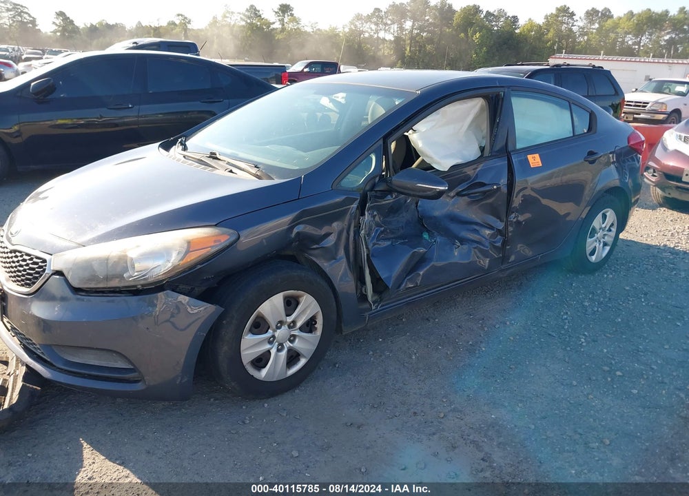2015 KIA FORTE LX VIN: KNAFX4A62F5393072
