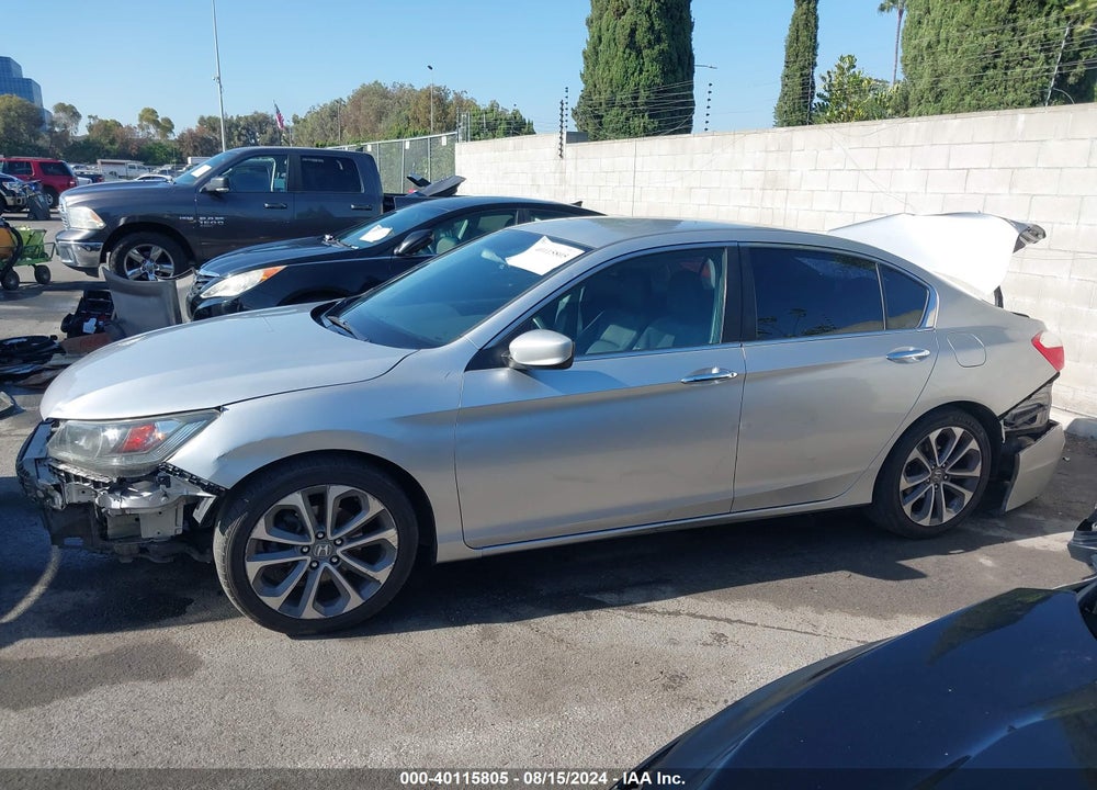 2015 HONDA ACCORD SPORT VIN: 1HGCR2F54FA029586