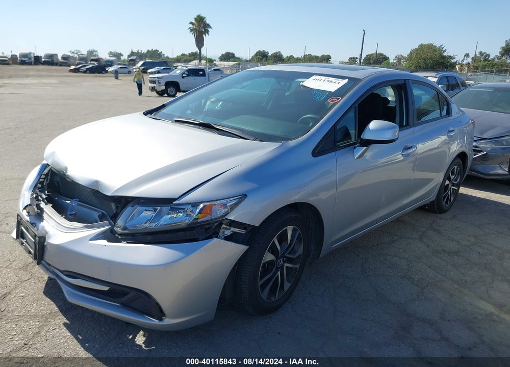 2013 HONDA CIVIC EX VIN: 19XFB2F8XDE222314