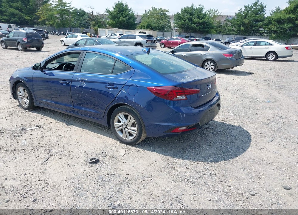 2019 HYUNDAI ELANTRA SEL VIN: 5NPD84LF0KH476367