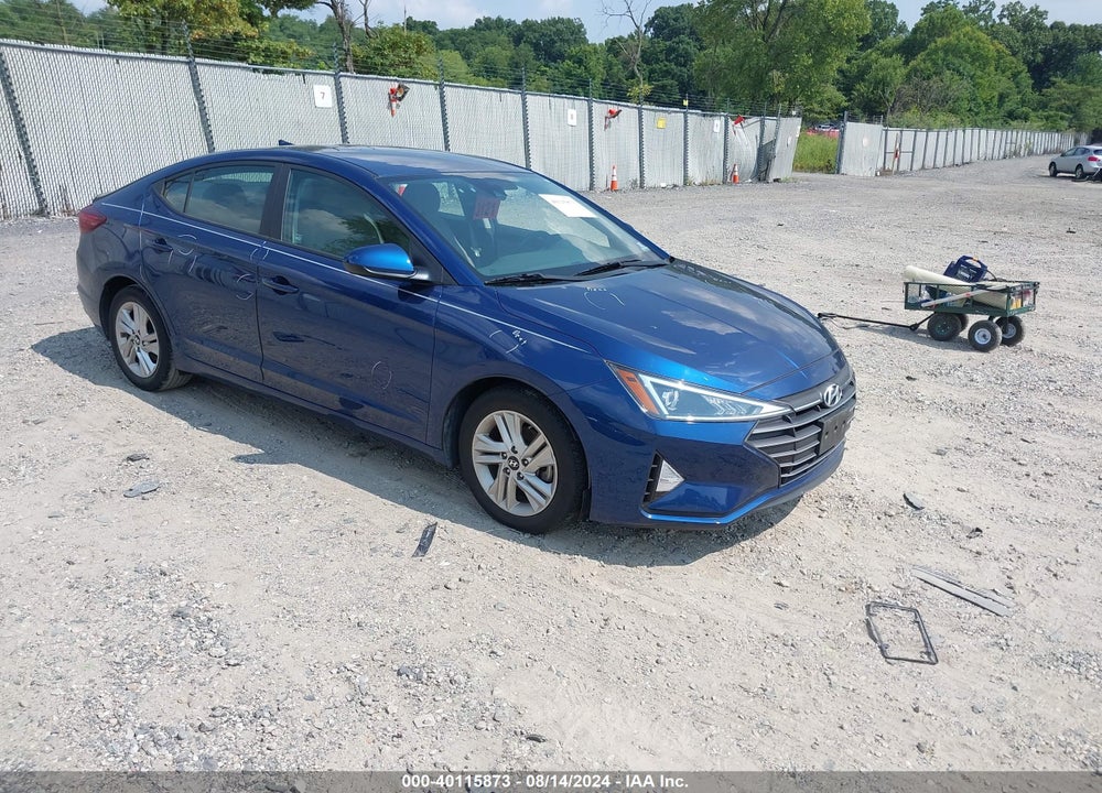 2019 HYUNDAI ELANTRA SEL VIN: 5NPD84LF0KH476367