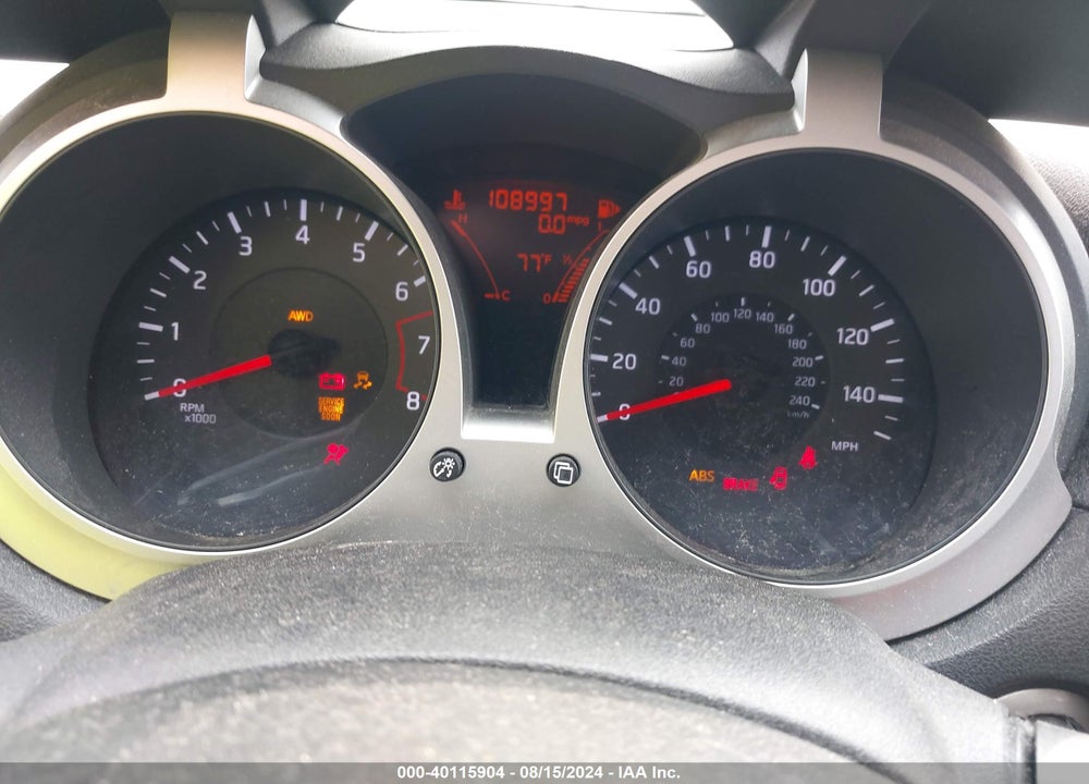 2012 NISSAN JUKE SL VIN: JN8AF5MV8CT121615