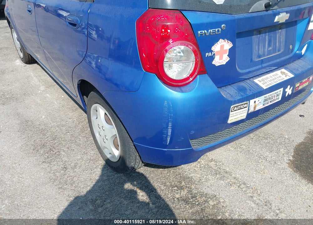 2009 CHEVROLET AVEO LT VIN: KL1TD66E89B327875