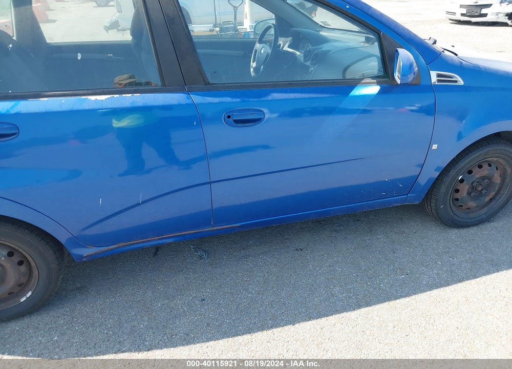 2009 CHEVROLET AVEO LT VIN: KL1TD66E89B327875