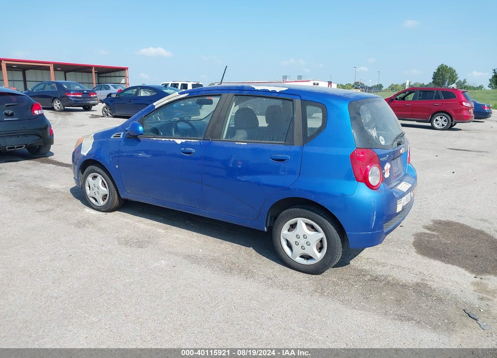 2009 CHEVROLET AVEO LT VIN: KL1TD66E89B327875
