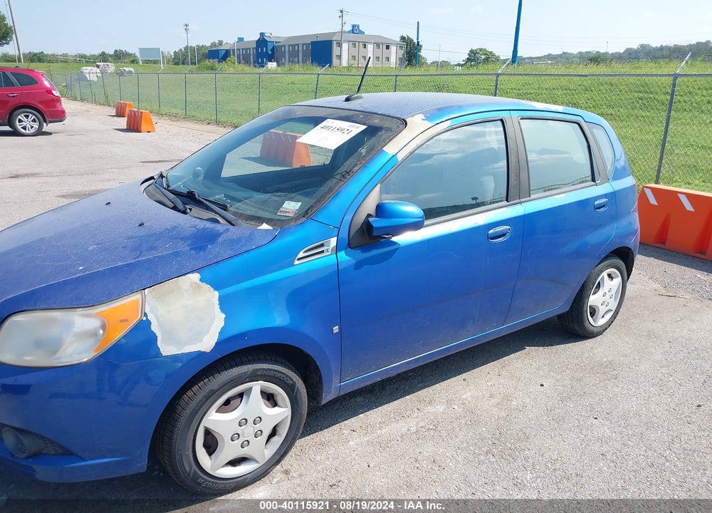 2009 CHEVROLET AVEO LT VIN: KL1TD66E89B327875