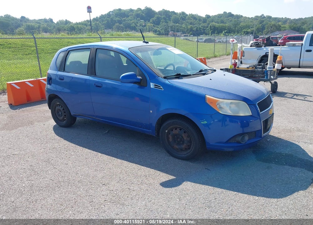 2009 CHEVROLET AVEO LT VIN: KL1TD66E89B327875