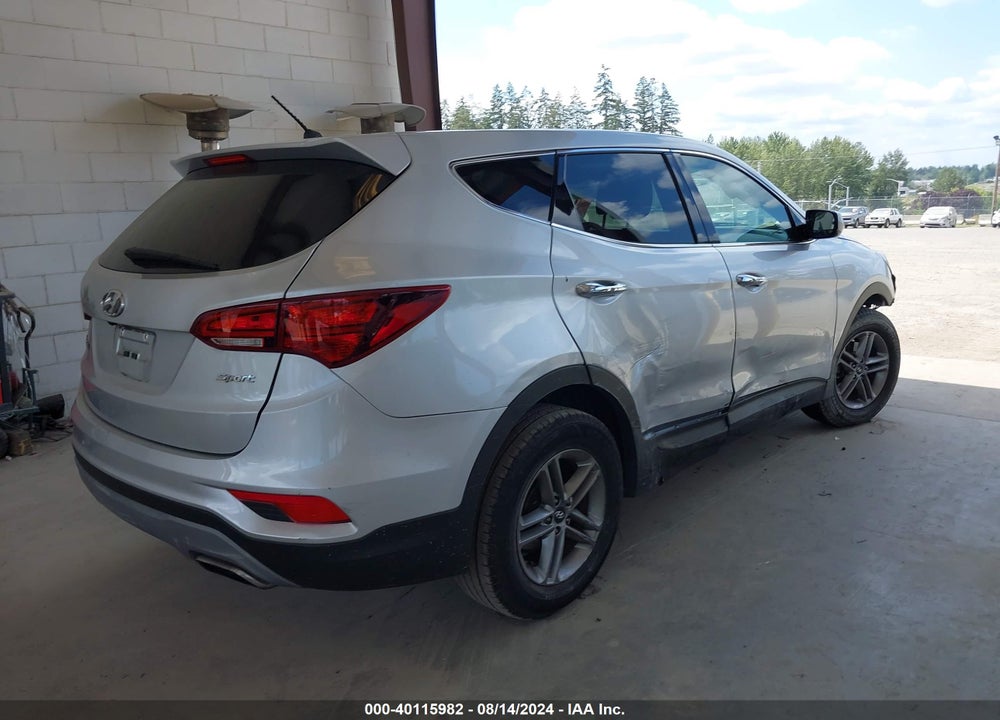 2018 HYUNDAI SANTA FE SPORT 2.4L VIN: 5XYZT3LB3JG546378