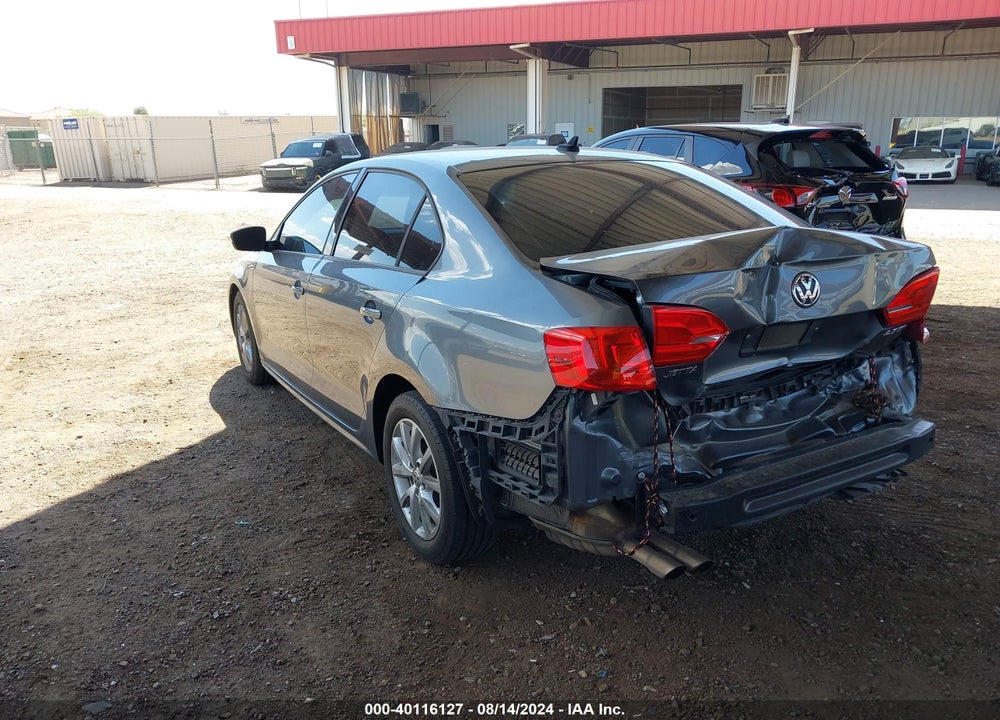 2012 VOLKSWAGEN JETTA 2.5L SE VIN: 3VWDP7AJ3CM123643