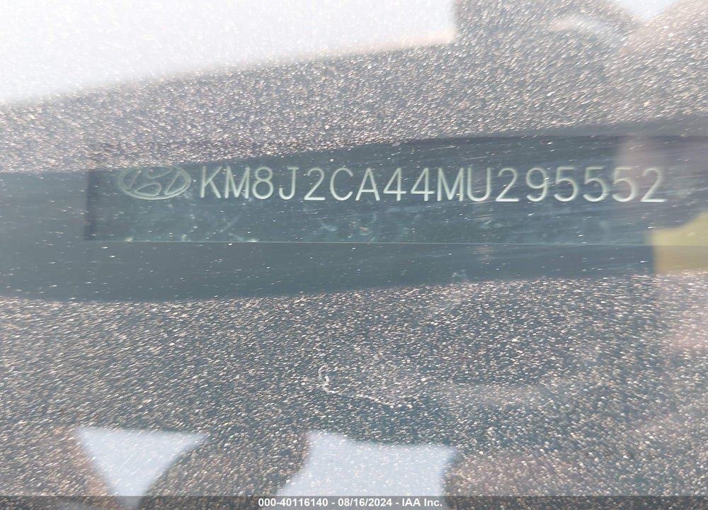 2021 HYUNDAI TUCSON SE VIN: KM8J2CA44MU295552