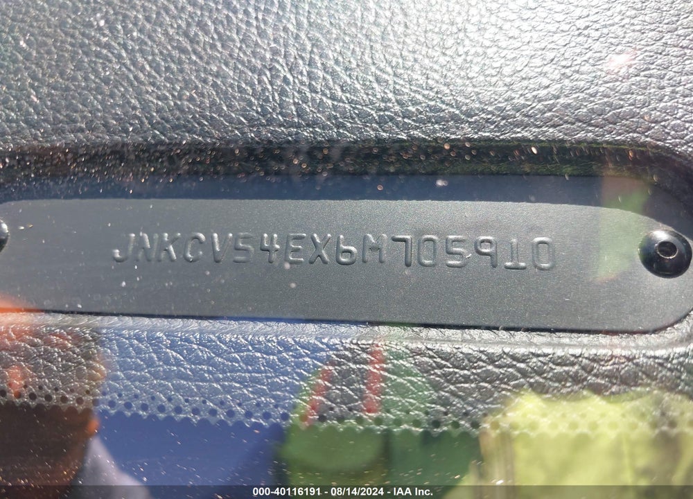 2006 INFINITI G35 VIN: JNKCV54EX6M705910