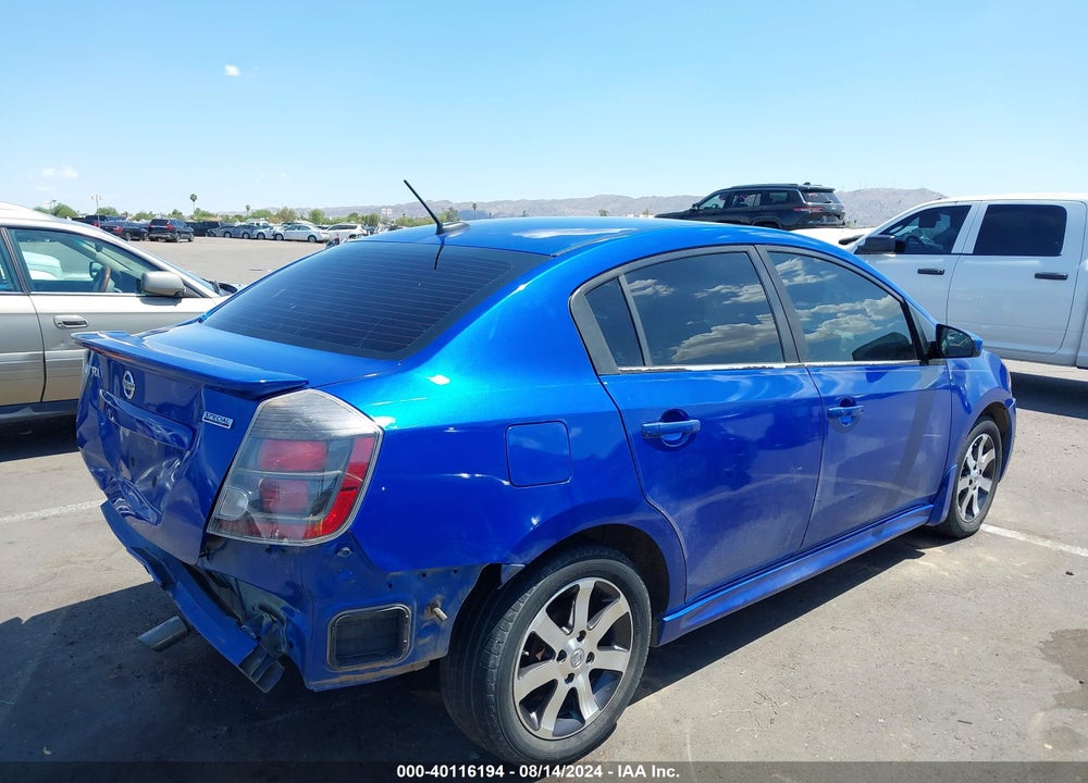 2012 NISSAN SENTRA 2.0 SR VIN: 3N1AB6AP9CL738130