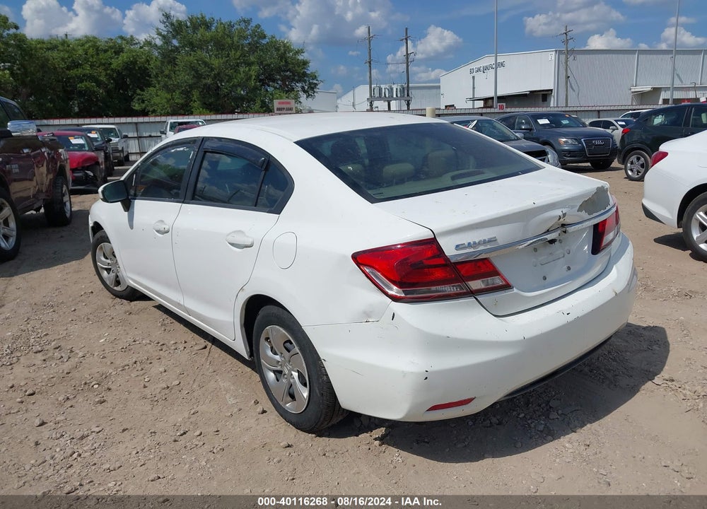 2014 HONDA CIVIC LX VIN: 19XFB2F5XEE077492