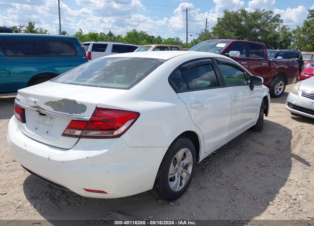 2014 HONDA CIVIC LX VIN: 19XFB2F5XEE077492