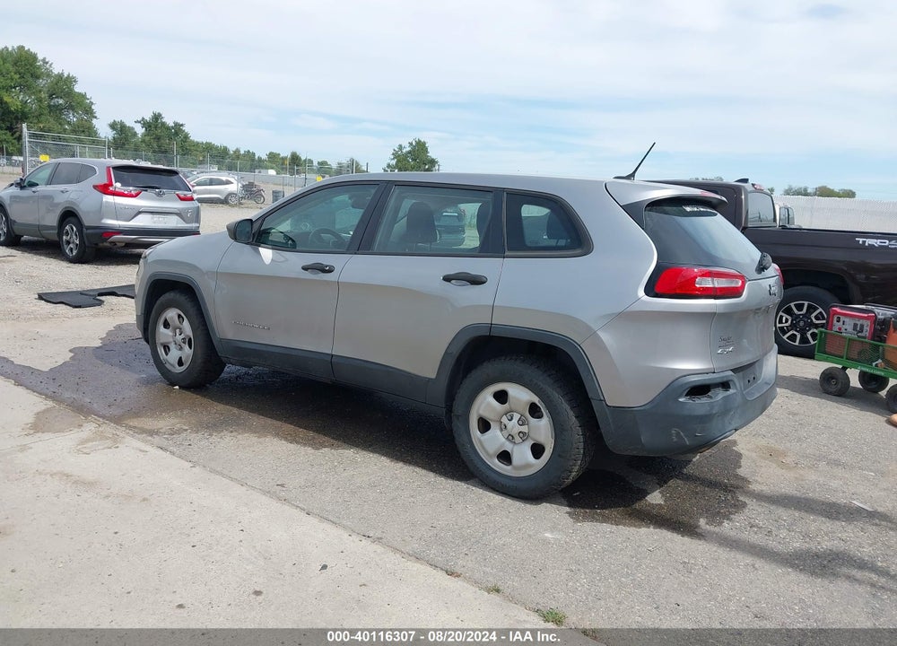 2016 JEEP CHEROKEE SPORT VIN: 1C4PJMABXGW292329