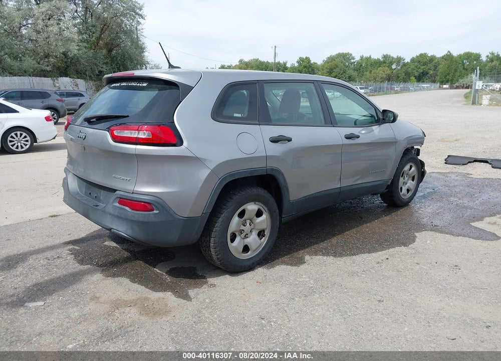2016 JEEP CHEROKEE SPORT VIN: 1C4PJMABXGW292329