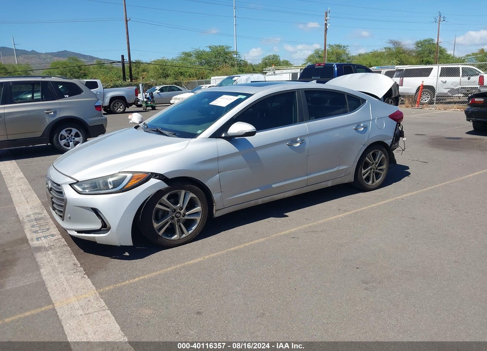 2017 HYUNDAI ELANTRA LIMITED VIN: KMHD84LF4HU180181