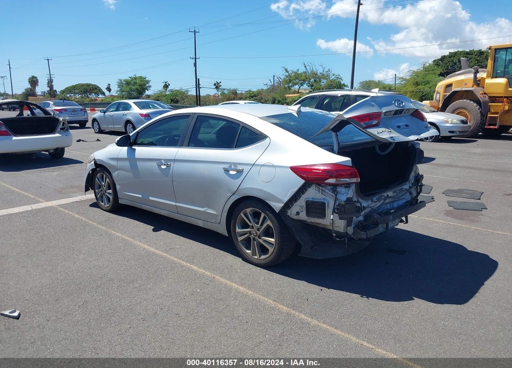 2017 HYUNDAI ELANTRA LIMITED VIN: KMHD84LF4HU180181