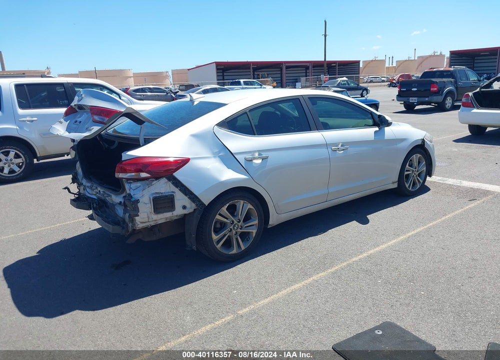 2017 HYUNDAI ELANTRA LIMITED VIN: KMHD84LF4HU180181