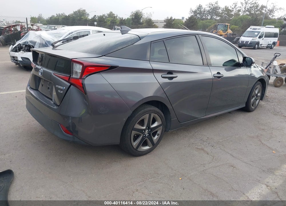 2019 TOYOTA PRIUS XLE VIN: JTDKARFU8K3080007