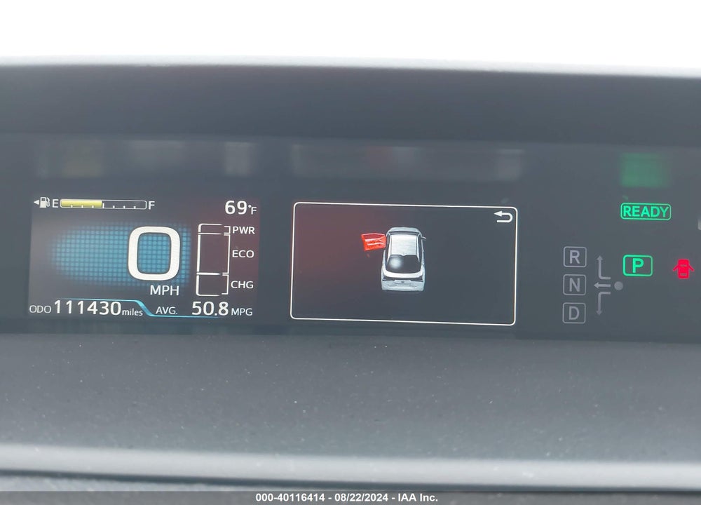 2019 TOYOTA PRIUS XLE VIN: JTDKARFU8K3080007
