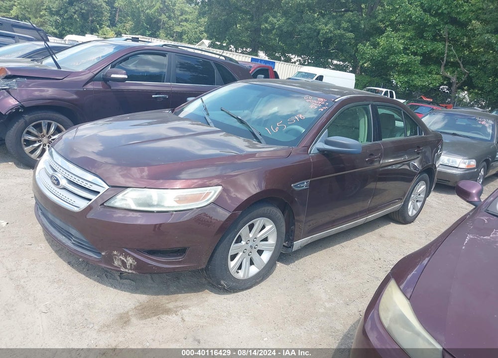 2010 FORD TAURUS SE VIN: 1FAHP2DW7AG165518