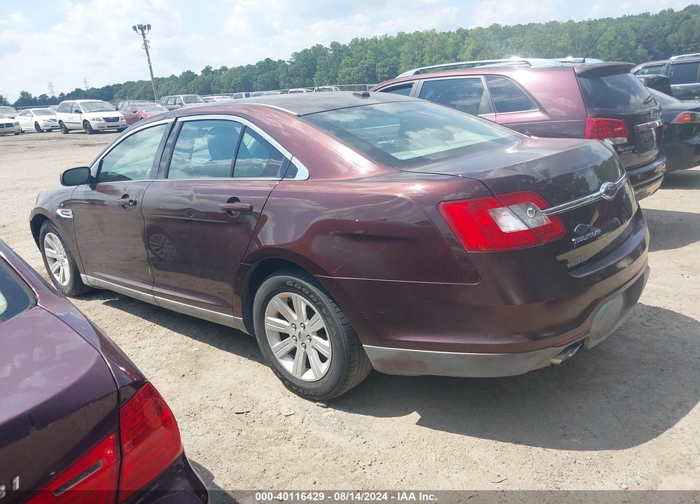 2010 FORD TAURUS SE VIN: 1FAHP2DW7AG165518