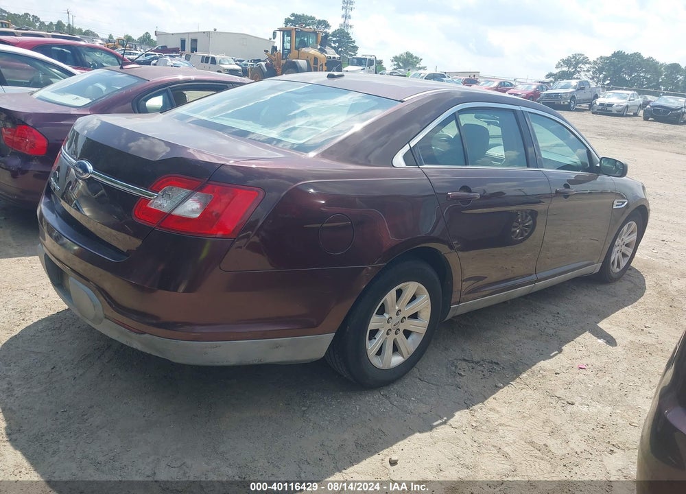 2010 FORD TAURUS SE VIN: 1FAHP2DW7AG165518