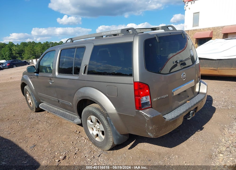 2005 NISSAN PATHFINDER SE VIN: 5N1AR18UX5C729132