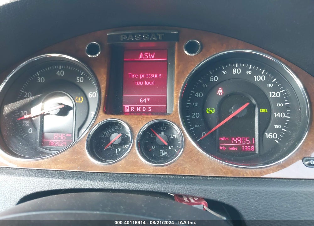 2007 VOLKSWAGEN PASSAT 3.6 VIN: WVWTU93C27E026124