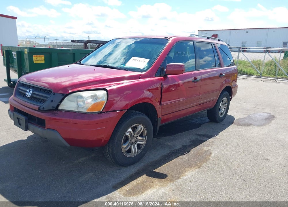2003 HONDA PILOT EX-L VIN: 2HKYF18663H552660