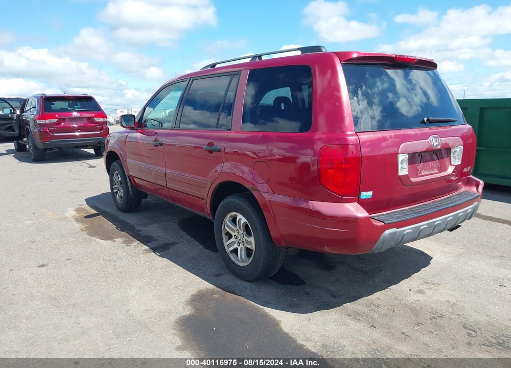 2003 HONDA PILOT EX-L VIN: 2HKYF18663H552660