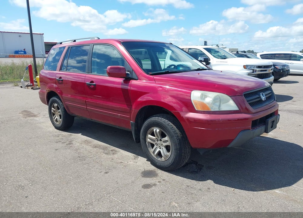 2003 HONDA PILOT EX-L VIN: 2HKYF18663H552660