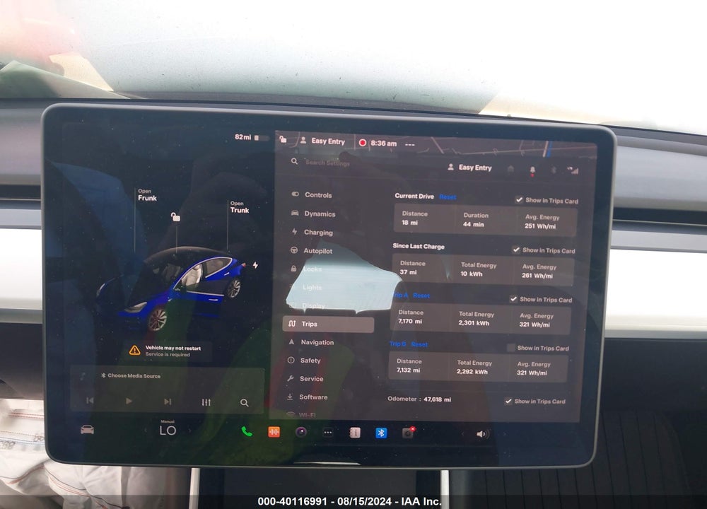 2018 TESLA MODEL 3 LONG RANGE/PERFORMANCE VIN: 5YJ3E1EB7JF100968