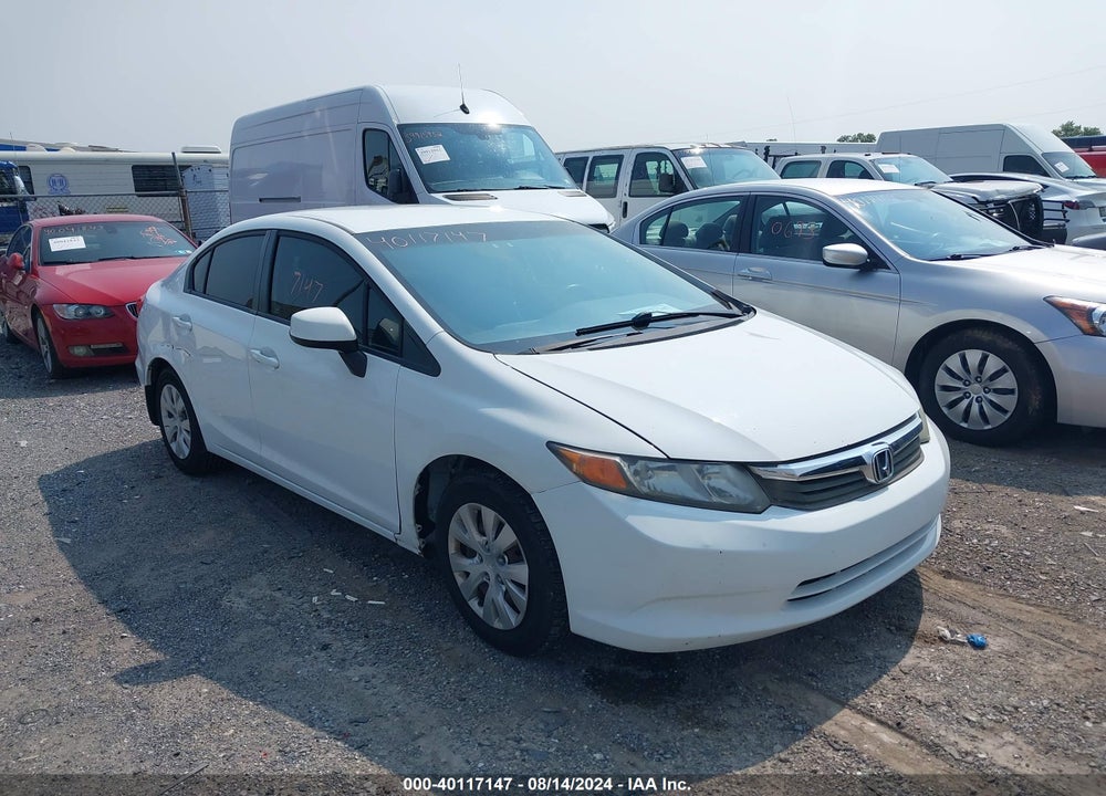 2012 HONDA CIVIC LX VIN: 2HGFB2F54CH304369