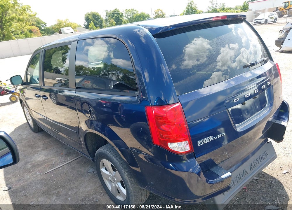 2013 DODGE GRAND CARAVAN SE VIN: 2C4RDGBG3DR723707