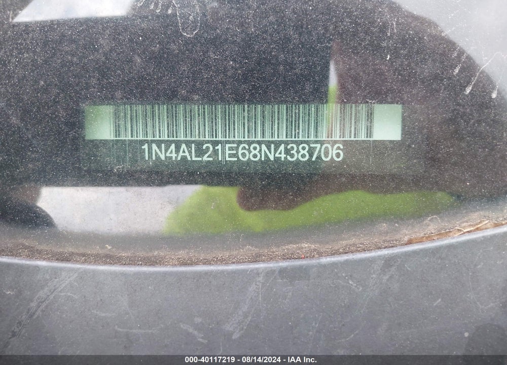 2008 NISSAN ALTIMA 2.5 S VIN: 1N4AL21E68N438706