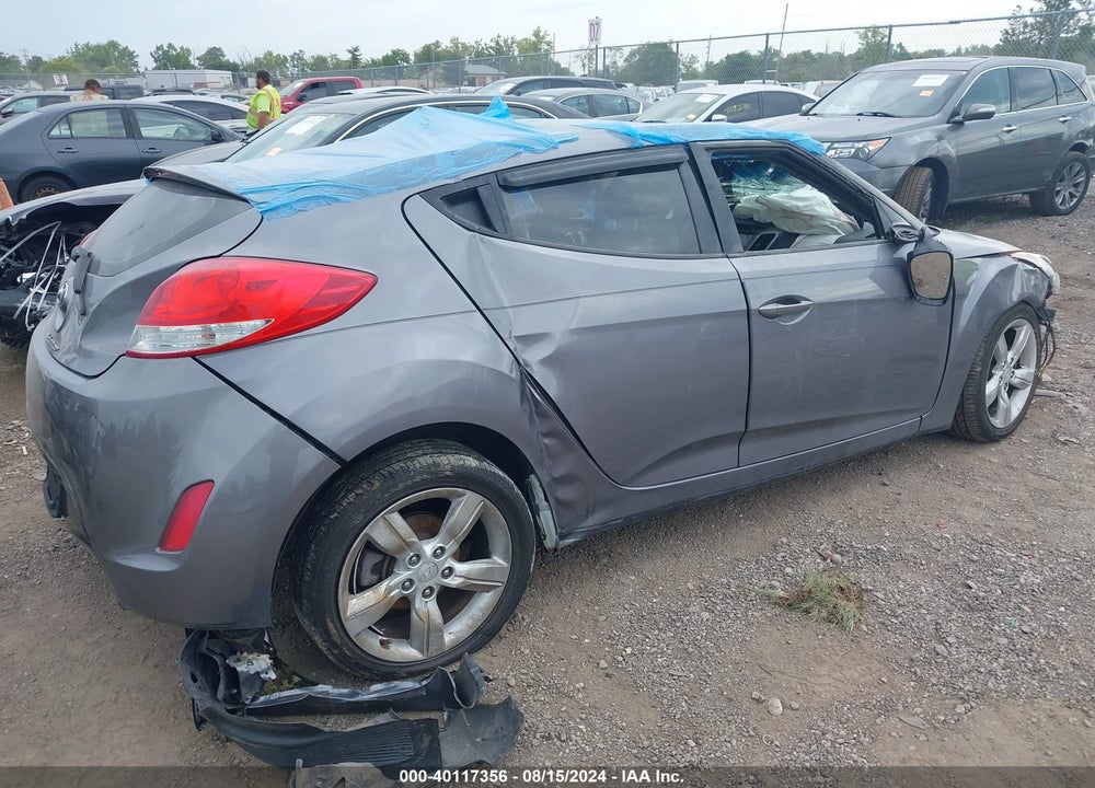 2014 HYUNDAI VELOSTER BASE W/BLACK VIN: KMHTC6AD1EU183008