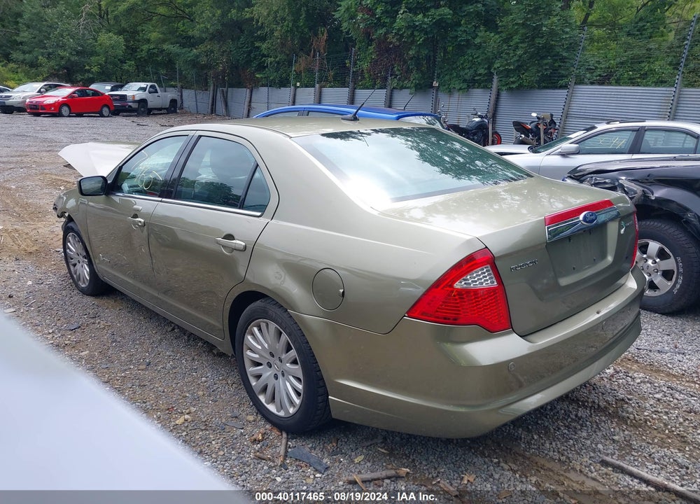 2012 FORD FUSION HYBRID VIN: 3FADP0L39CR161623
