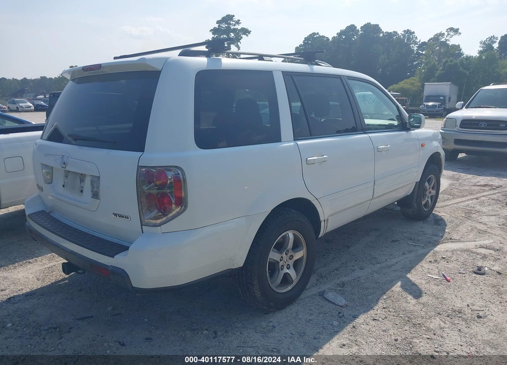 2008 HONDA PILOT EX-L VIN: 5FNYF18638B030977