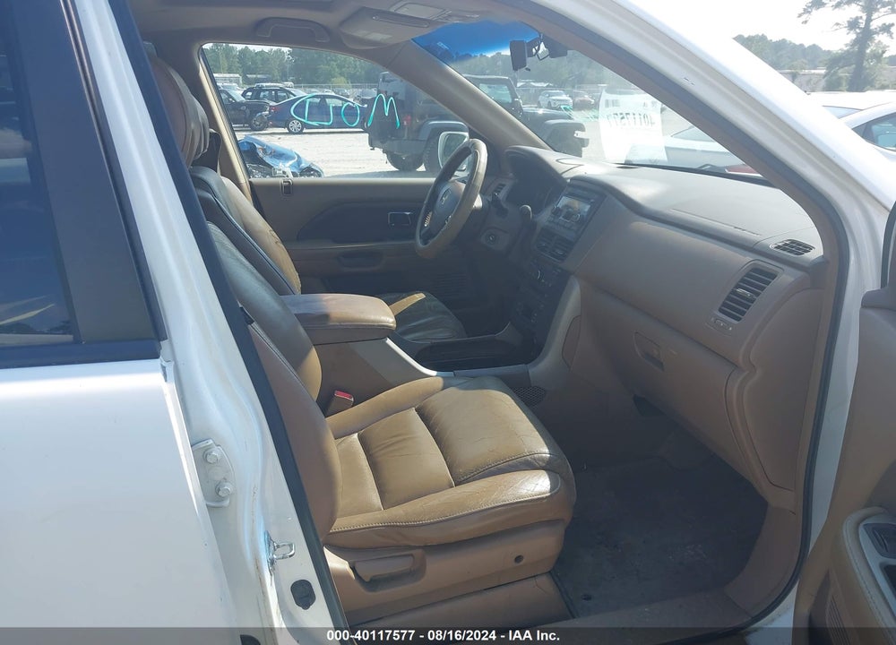 2008 HONDA PILOT EX-L VIN: 5FNYF18638B030977