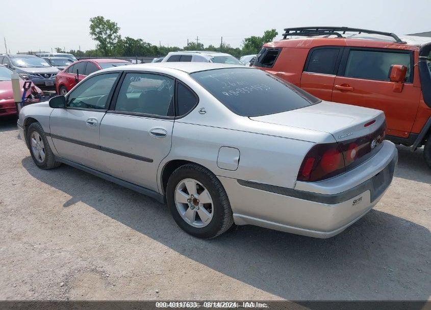 2004 CHEVROLET IMPALA VIN: 2G1WF52E149165008