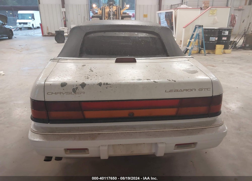 1995 CHRYSLER LEBARON GTC VIN: 1C3EU4535SF560895