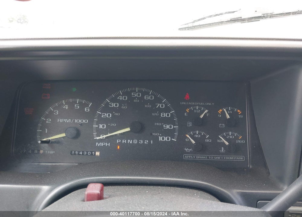1997 CHEVROLET K1500 FLEETSIDE VIN: 2GCEK19R4V1233110