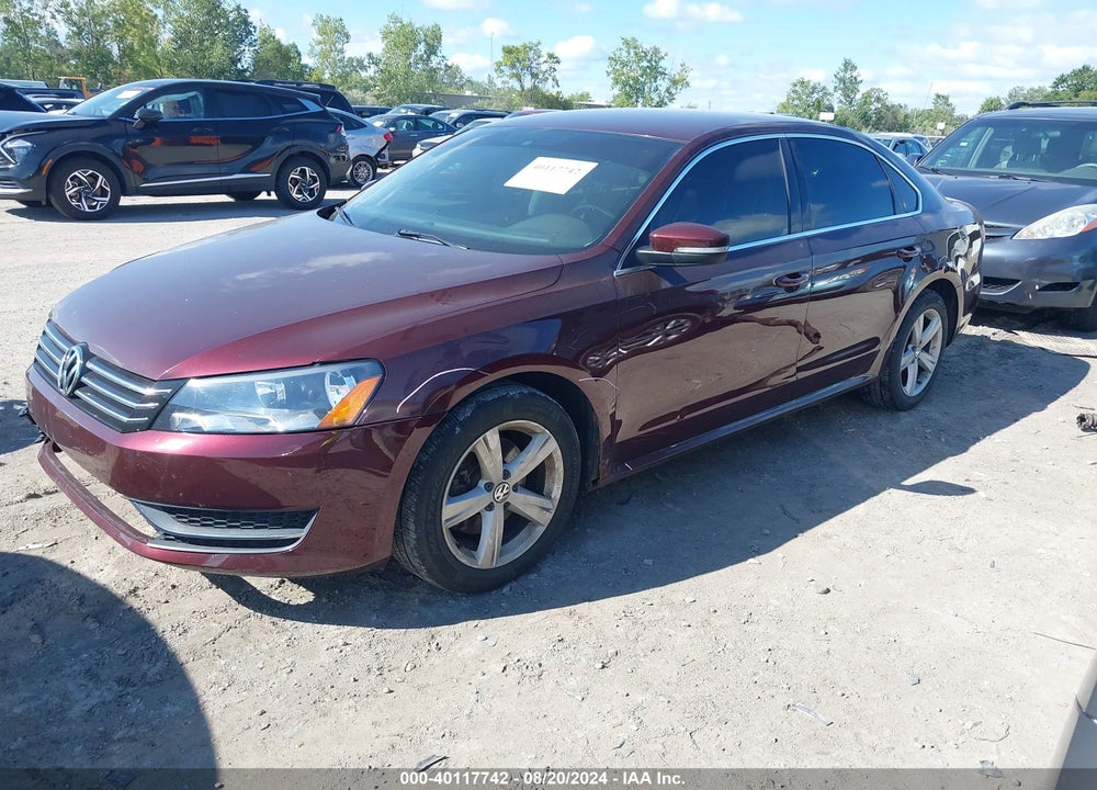 2013 VOLKSWAGEN PASSAT 2.5L SE VIN: 1VWBH7A35DC079637