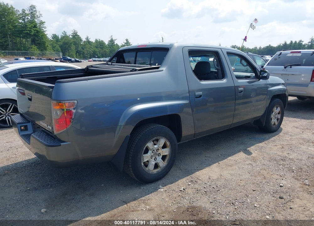 2008 HONDA RIDGELINE RTS VIN: 2HJYK164X8H500490