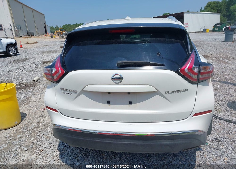 2015 NISSAN MURANO PLATINUM VIN: 5N1AZ2MG9FN204557