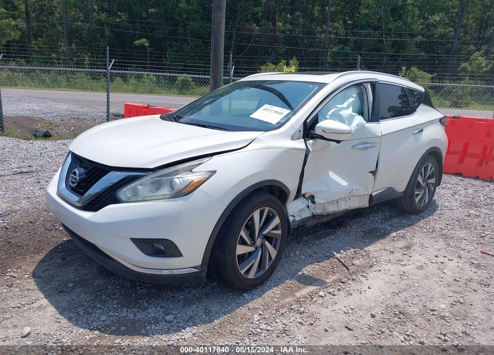 2015 NISSAN MURANO PLATINUM VIN: 5N1AZ2MG9FN204557