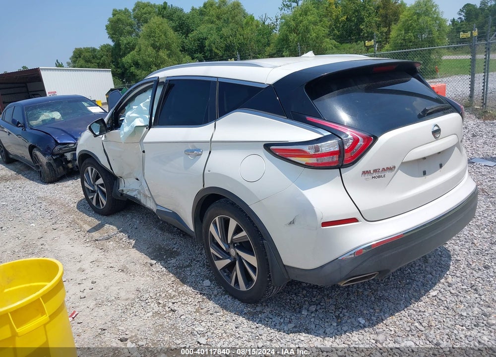 2015 NISSAN MURANO PLATINUM VIN: 5N1AZ2MG9FN204557