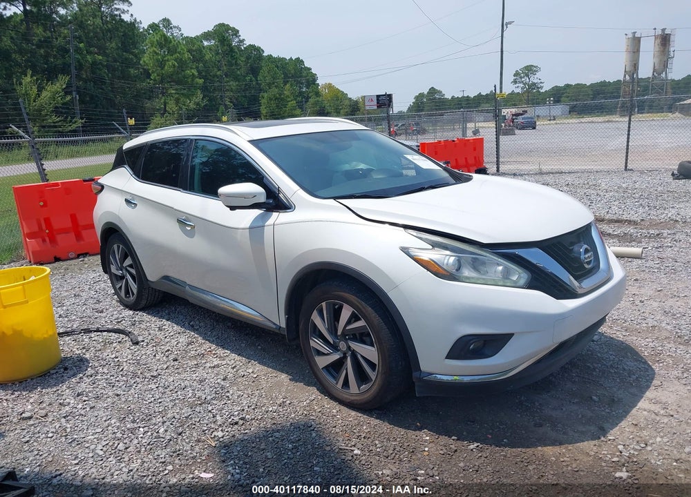 2015 NISSAN MURANO PLATINUM VIN: 5N1AZ2MG9FN204557